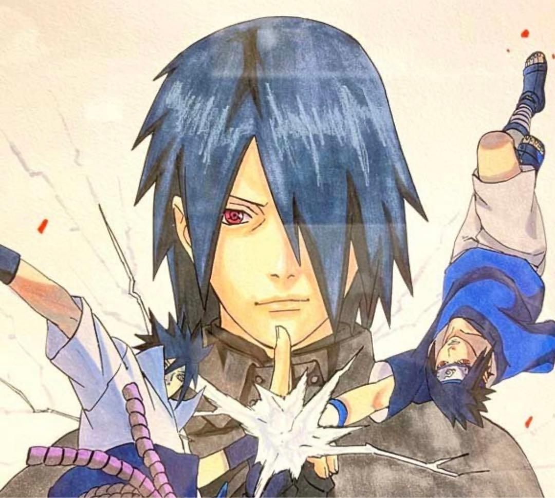 【限定・非売品】NARUTO 高級複製原画　ナルト　サスケ　ナルト展