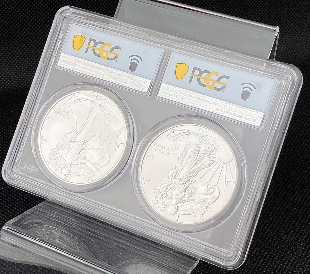 2021年 アメリカ シルバーイーグル MS70 FDI PCGS 銀貨 1ドル