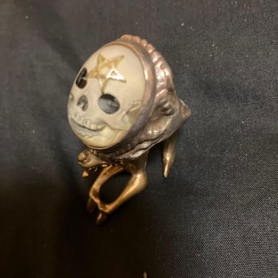 d*7様 希少！アレックスストリーター エンジェルハートリング スカル