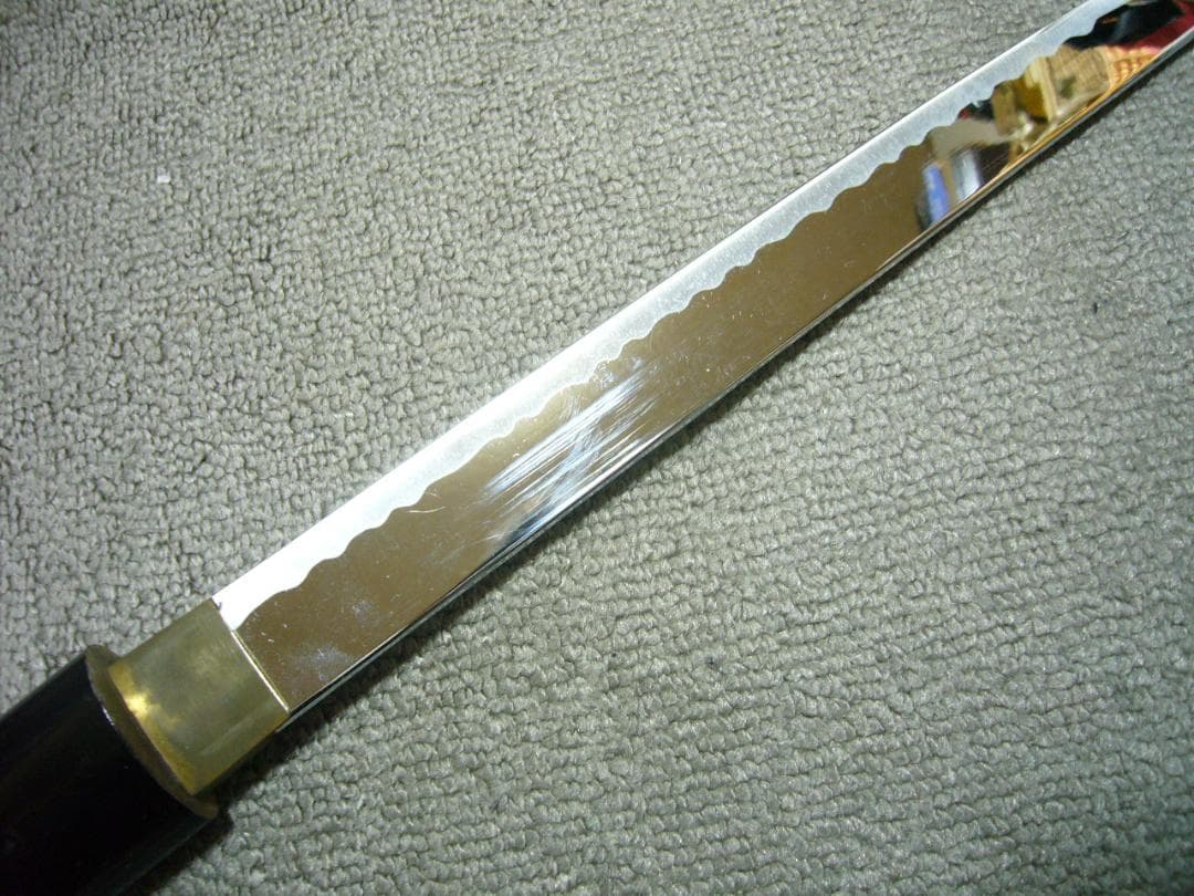 模造刀 短刀 黒塗り鞘 平造り 日本刀