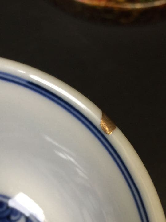 明時代 宣徳民窯 青花馬上杯 染付 時代物