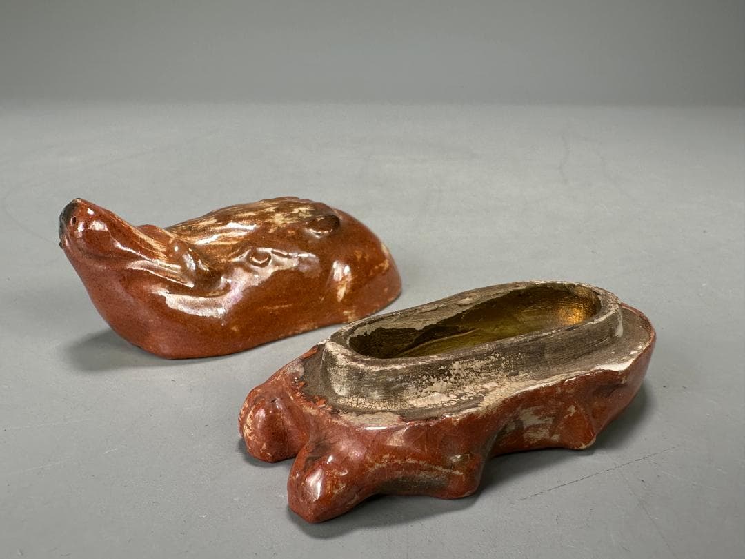 香合　干支　猪　香道具