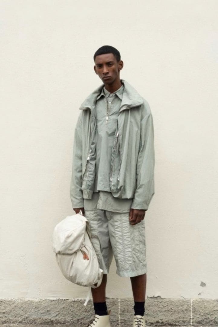 19ss 希少】JIL SANDER ライトグリーン ジャケット48ランウェイ - メルカリ