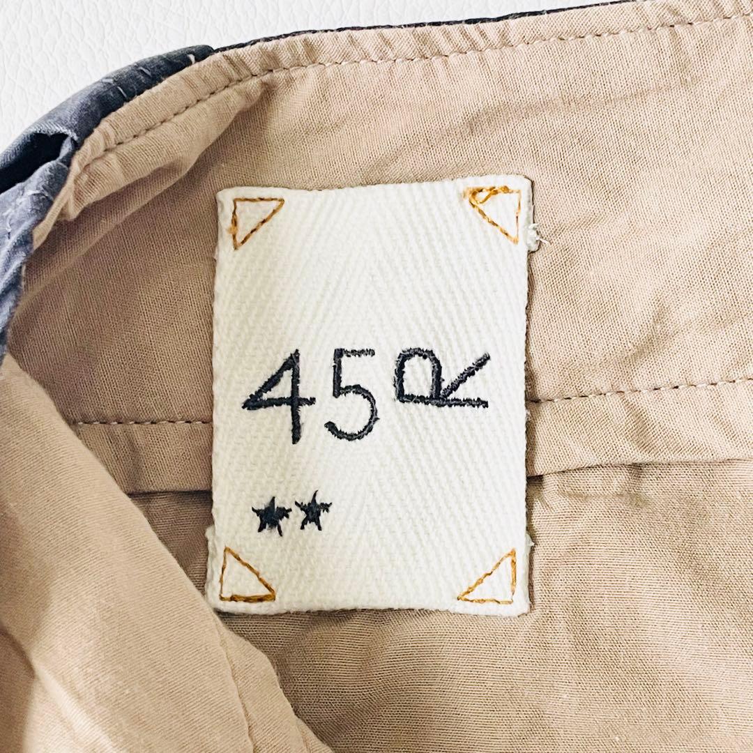 4802【美品】45R チノパン ウェザーの908セイルパンツ M 紺 日本製