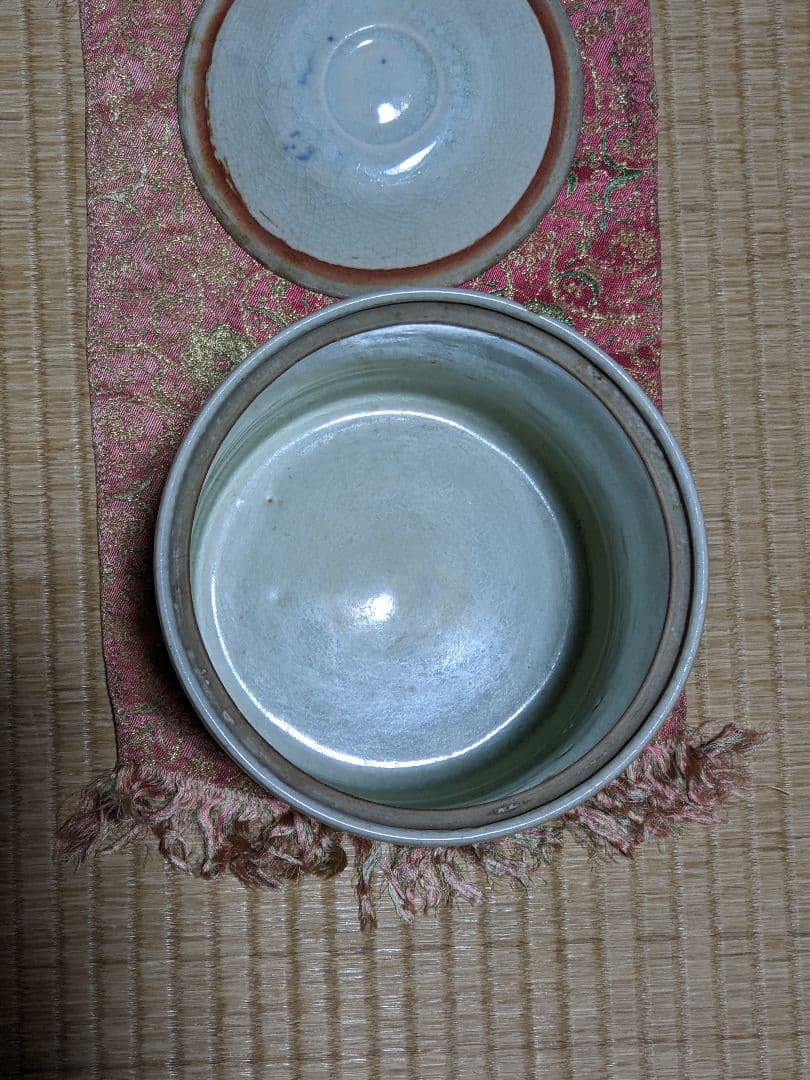 ♦ 安南染付 古渡り 蜻蛉紋 水指 茶道具 古玩 コレクション骨董品アンティーク