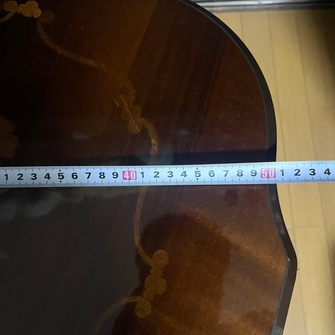 コーヒーテーブル 象嵌入り 艶あり輸入家具 アンティーク家具 イタリア