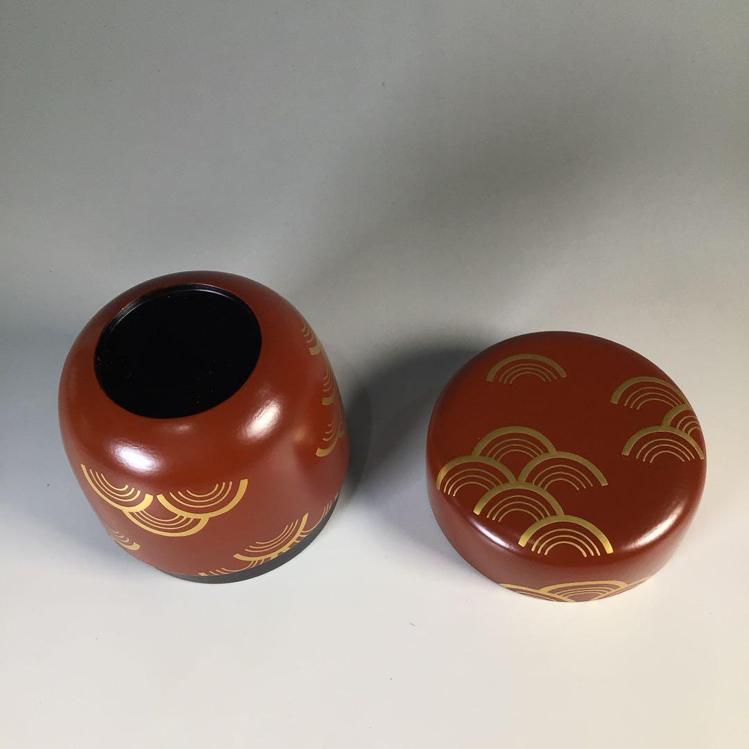 M279 棗 『小坂修斉作』『青海波蒔絵』『妹塗』『大棗』 共箱 茶道具