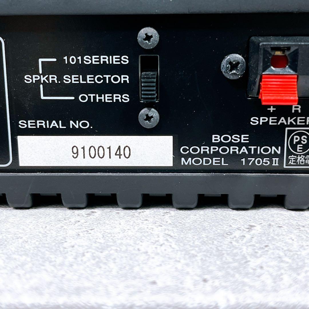 名機 BOSE 1705Ⅱ ステレオ パワーアンプ ボーズ 動作確認済み - メルカリ