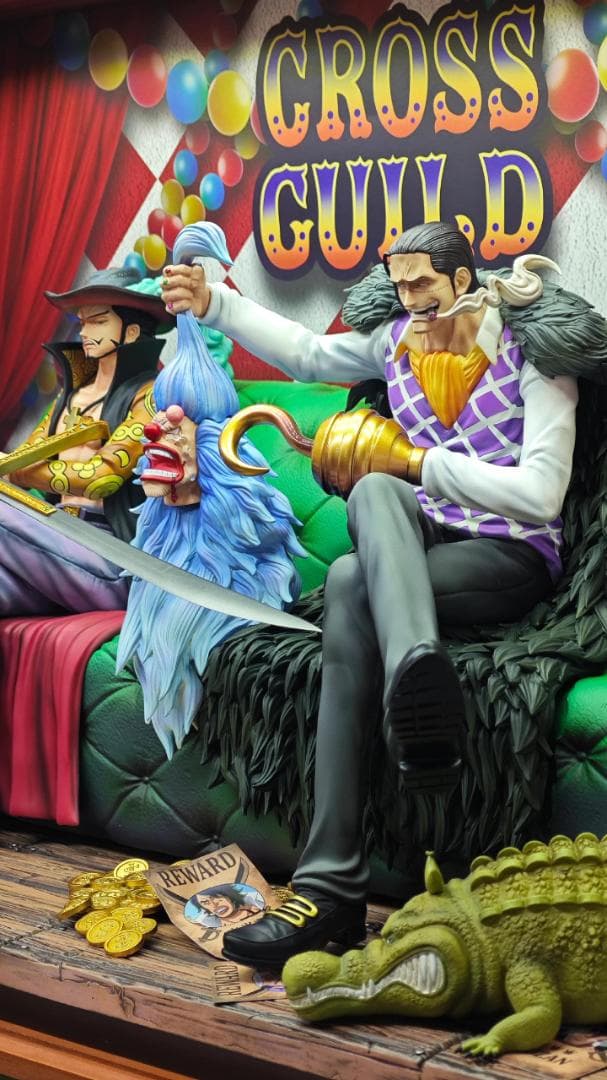 ワンピース クロスギルド ミホーク クロコダイル フィギュア ガレージキット