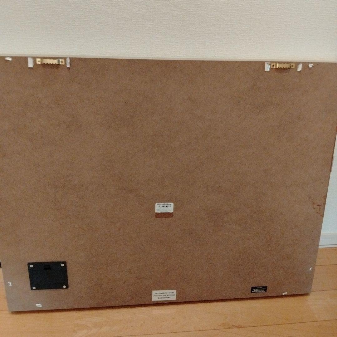 【アメリカで購入LEDライト付き】クリスマスの家の風景画サイズ65cm✕50cm