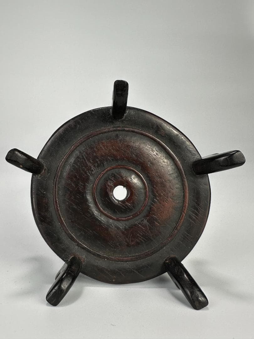 中国清代 粉彩雑宝文 水洗 水盂 文房具 唐物 時代 古玩