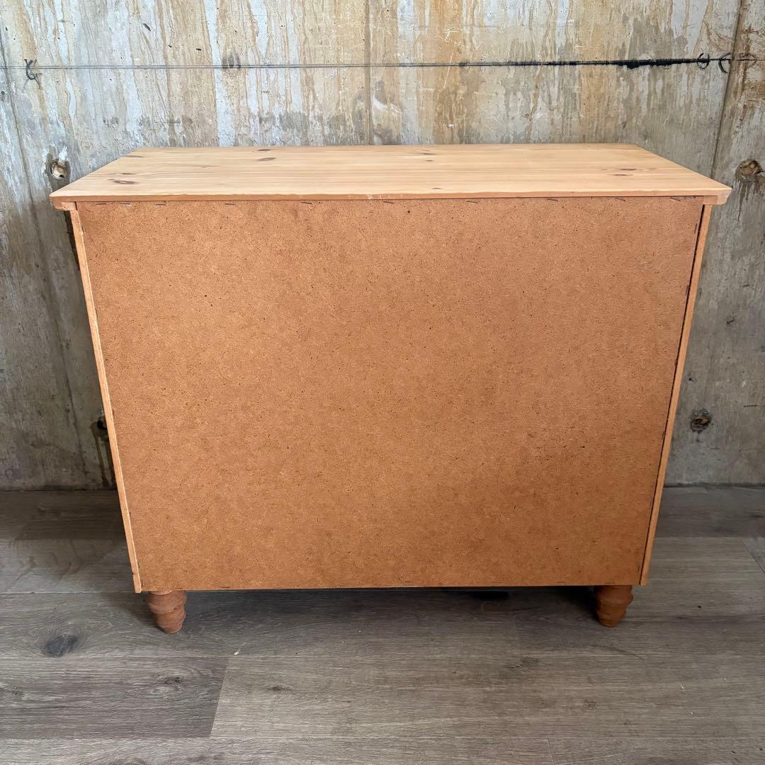 パイン材 カントリースタイル ミドルチェスト 収納家具 引き出し