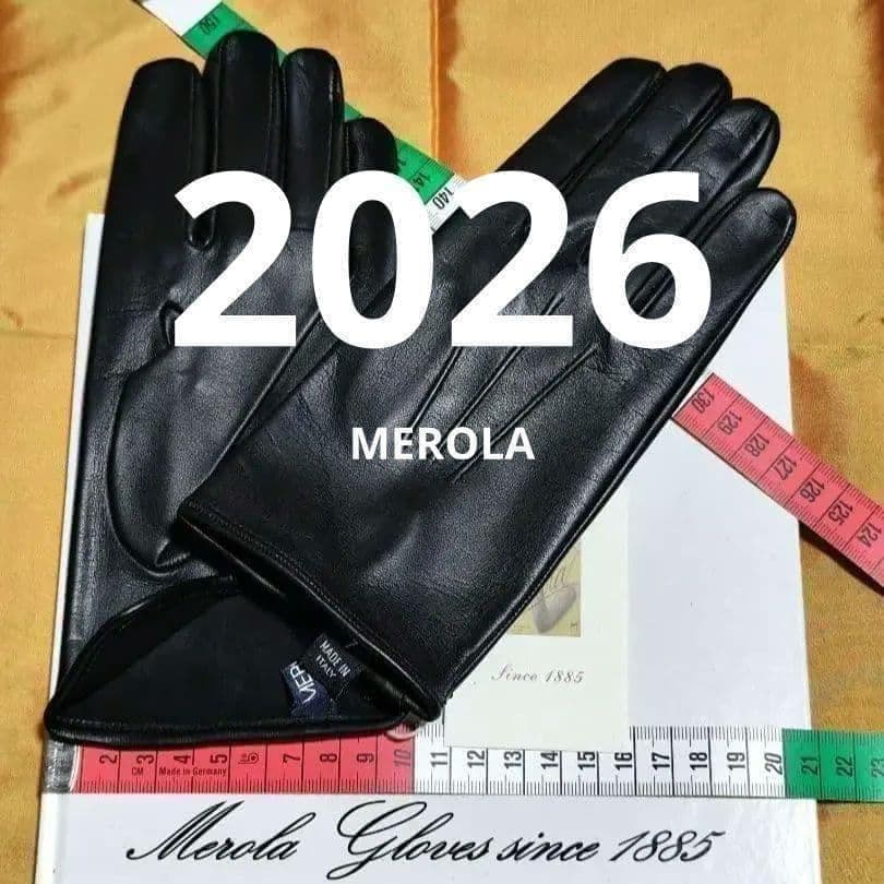 今季 メローラ タッチ対応 ナッパ黒 ライニングなし 革手袋 グローブ
