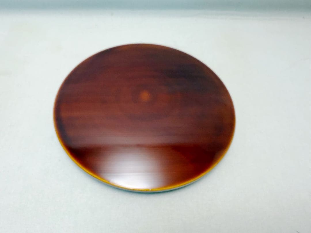 未使用 茶道具 飛騨春慶塗 曲水指 綴目 茶器 木製