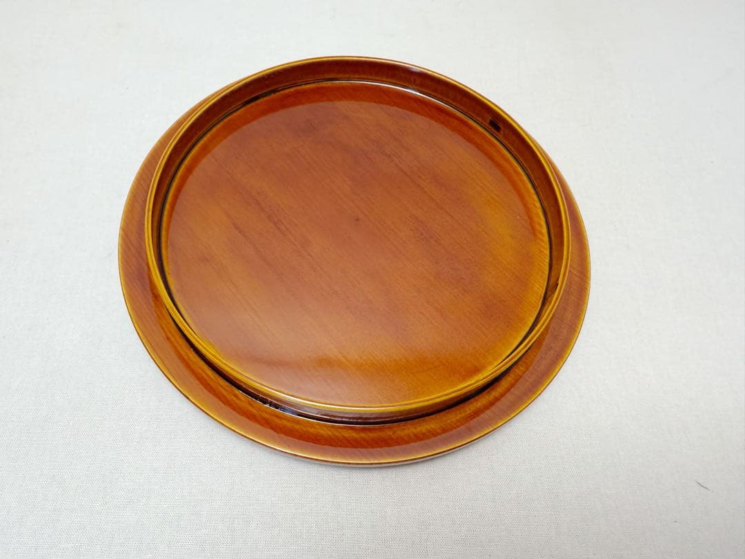 未使用 茶道具 飛騨春慶塗 曲水指 綴目 茶器 木製