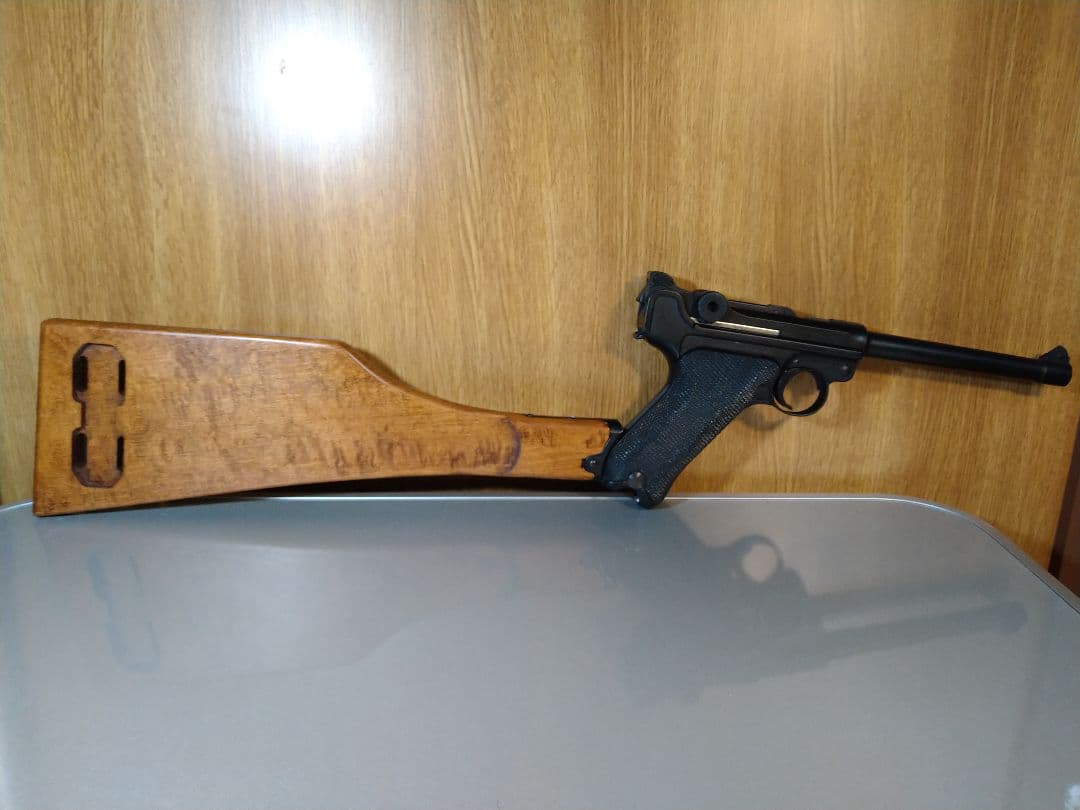 希少美品！タナカワークス ルガーP08 ショートタイプ リアルウッドストック！