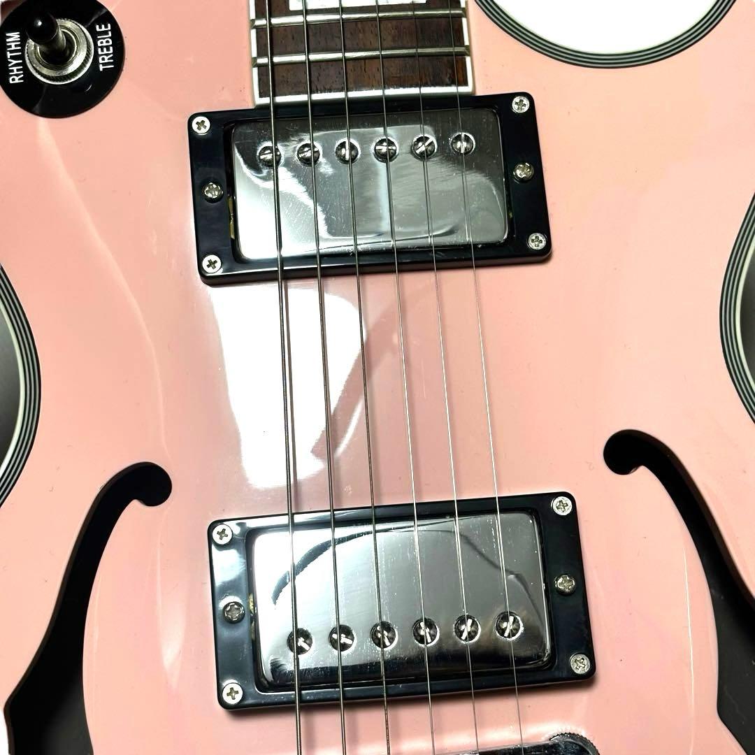 バーニー セミアコ ピンク PLC-70｜Burny バーニー レスポールPLC-70PP