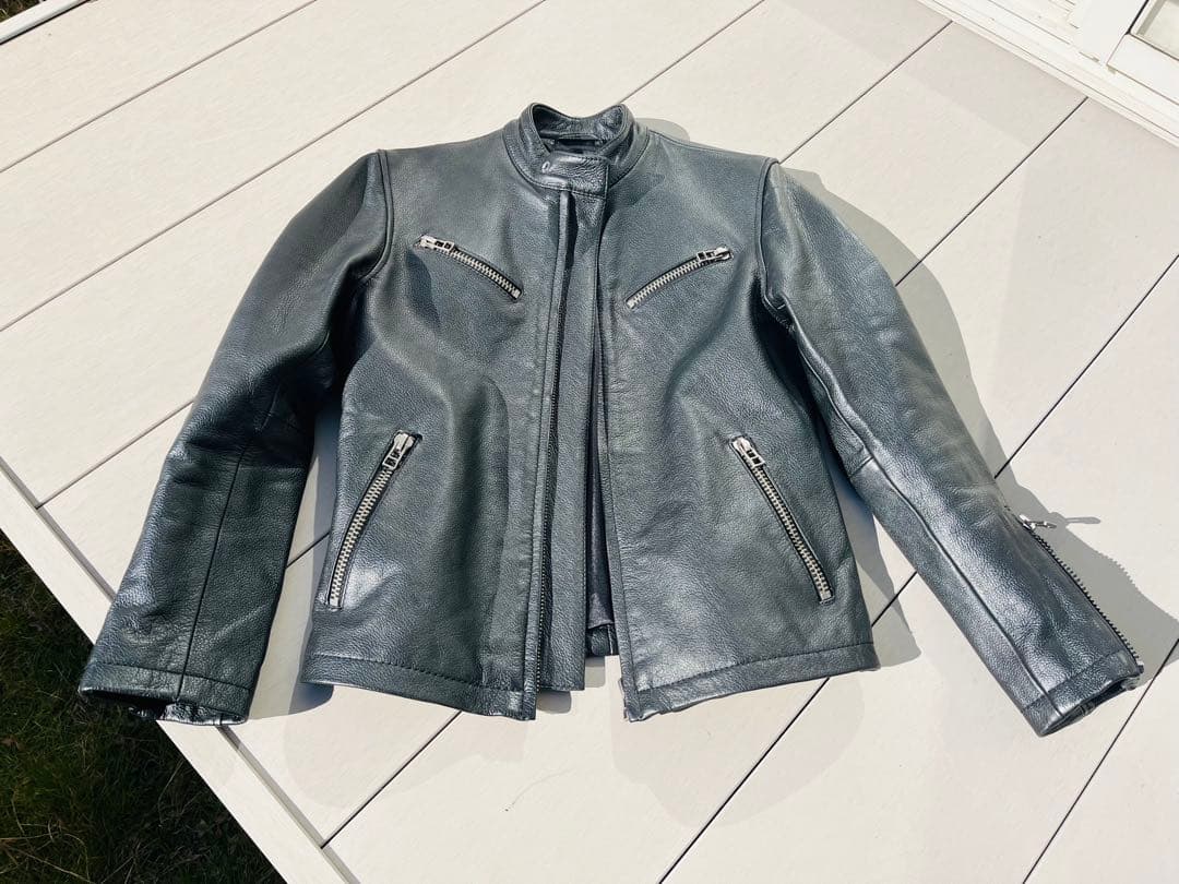 美品　HARUF Sergio 本革 シングルライダースジャケット　ハルフ Haruf（ハルフ） レザージャケット シングルライダースジャケット 革