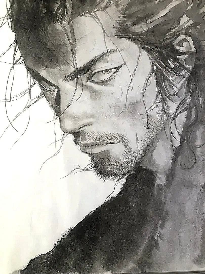 廃盤2008年製)バガボンドVagabond•井上雄彦作者＊額付105x75