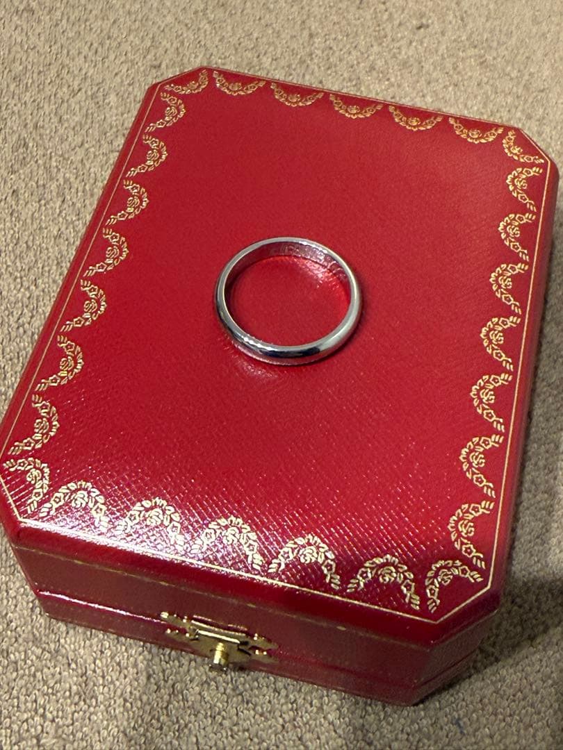 カルティエ　ウェディングバンドリング　PT950 63 (22号)