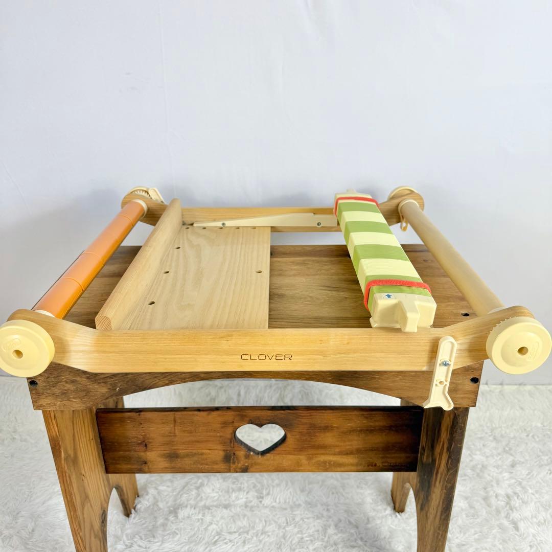 「極美品」CLOVER 卓上手織り機 咲きおり 40cm 綜絖2個付き