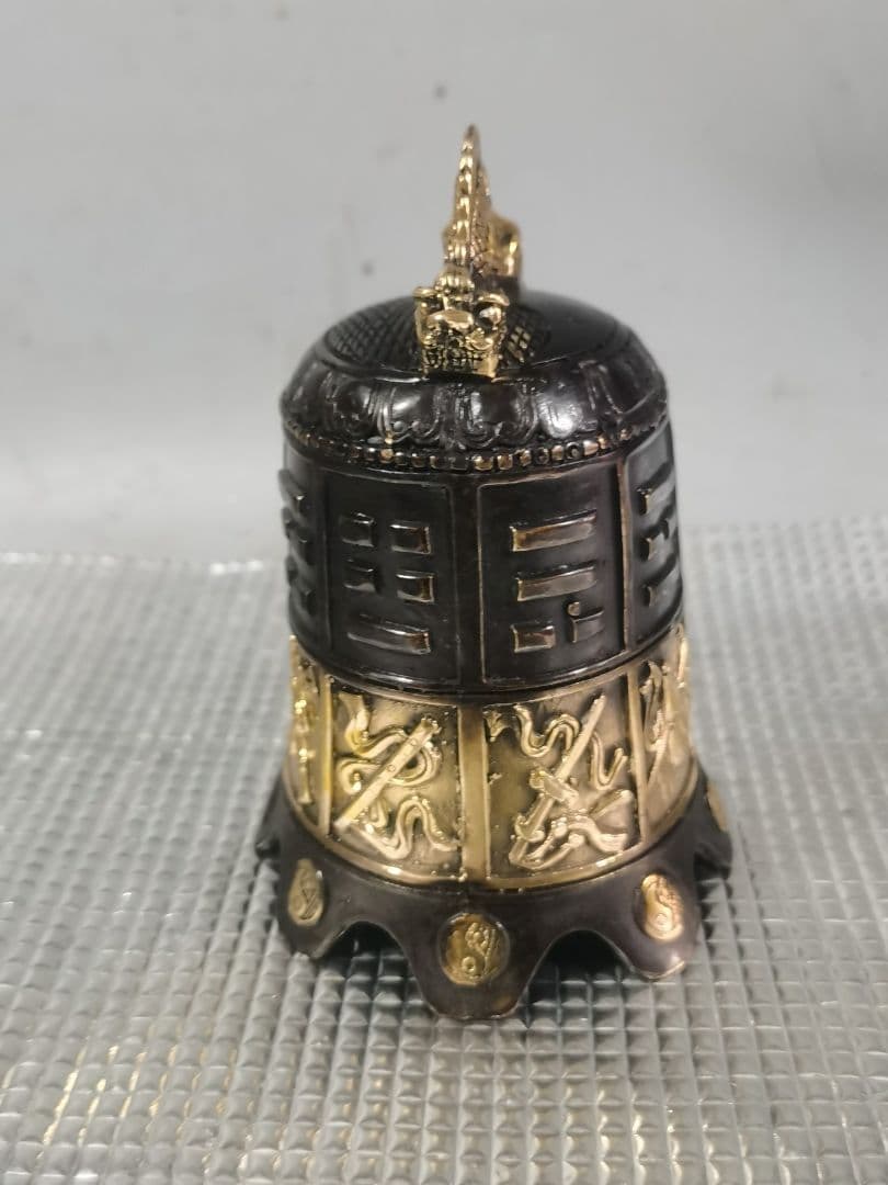 銅 細工 法器 寺銅鐘 八宝銅鈴 鎮宅 辟邪 開運 風水 招財 置物