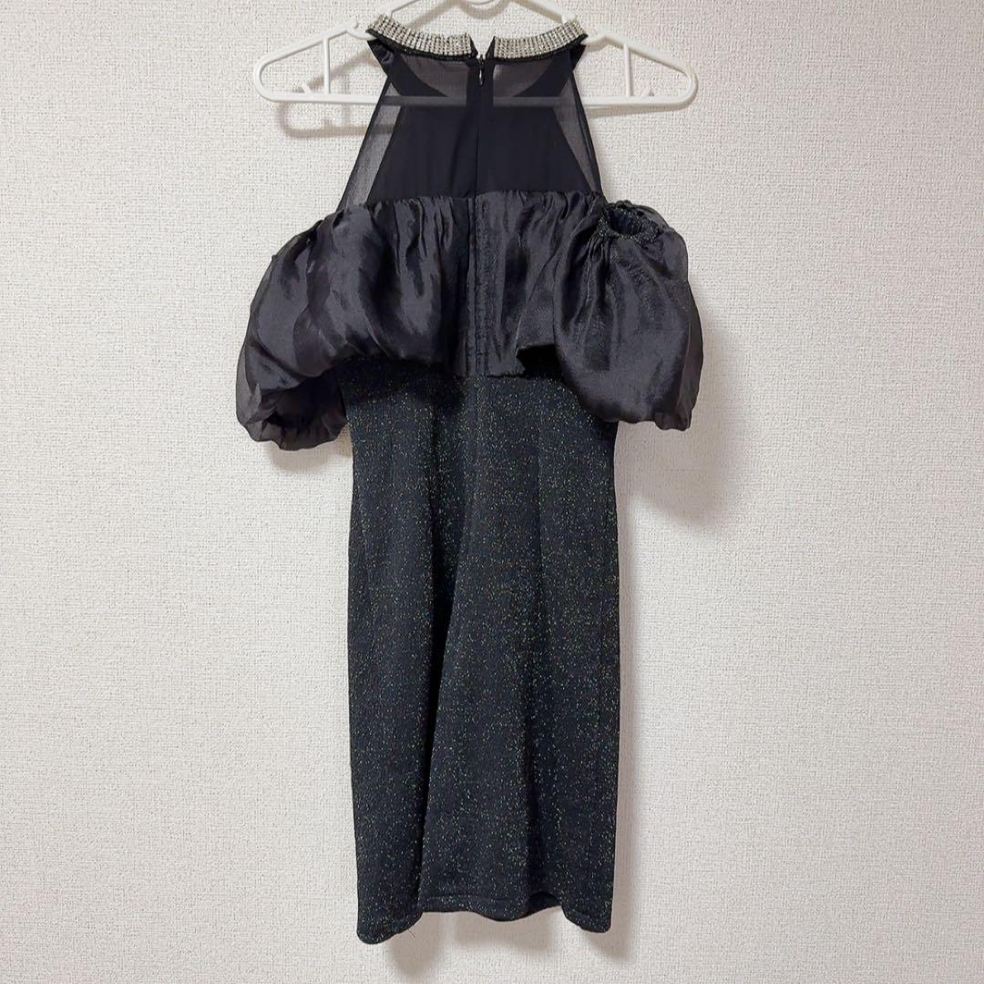 最終値下げしました！ JEWELSオフショルダー ブラック タイトドレス