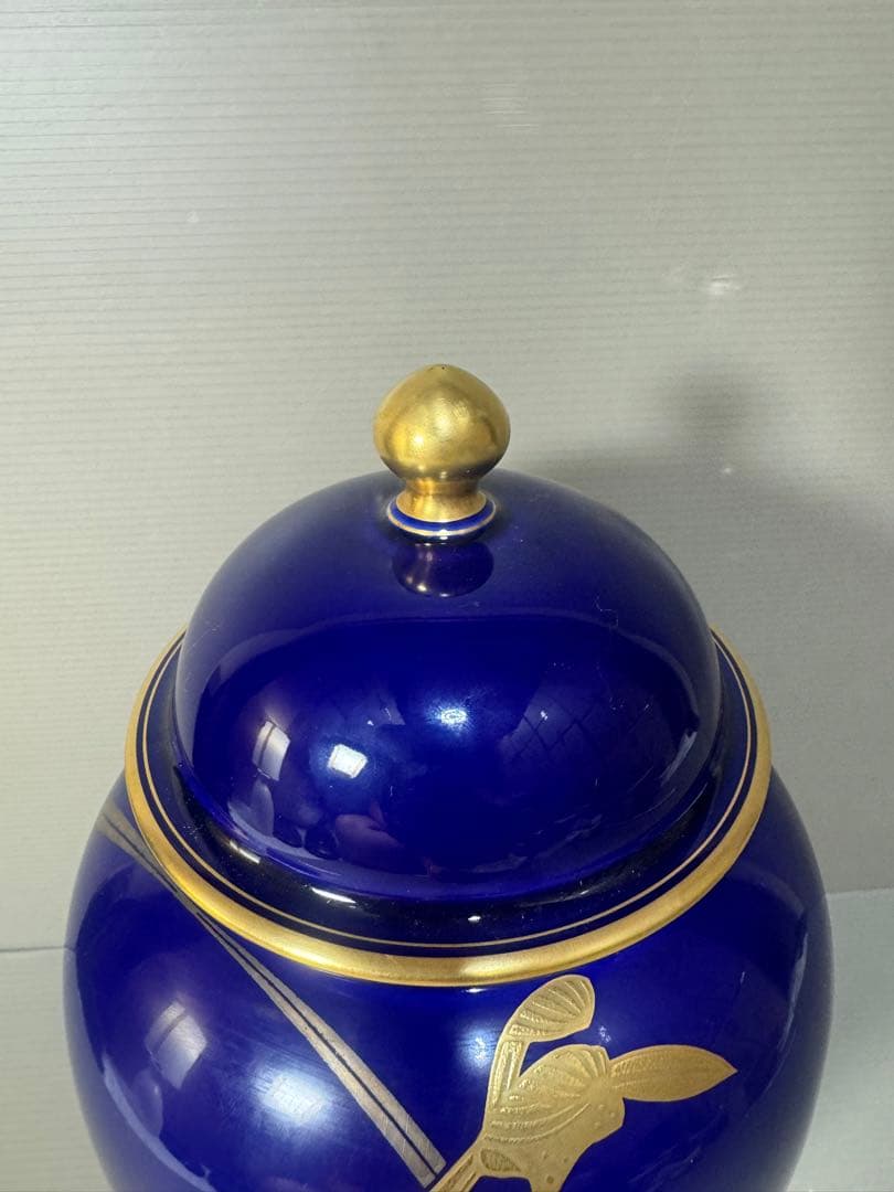 2597 香蘭社 金彩蘭 沈香壷 壷