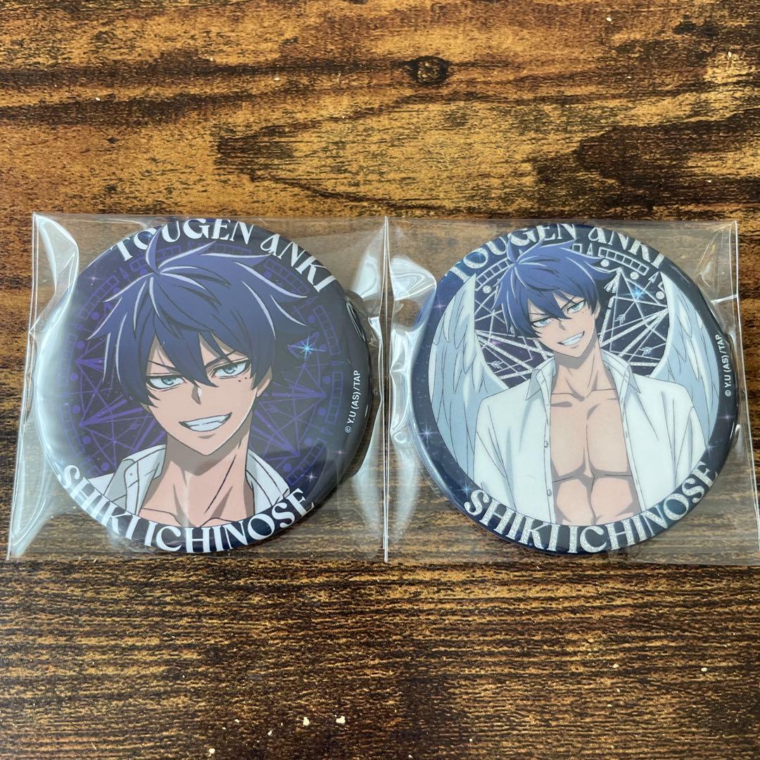 桃源暗鬼 ファボテリア 天使 悪魔 缶バッジ 悪魔ver. 桃華月詠 セット