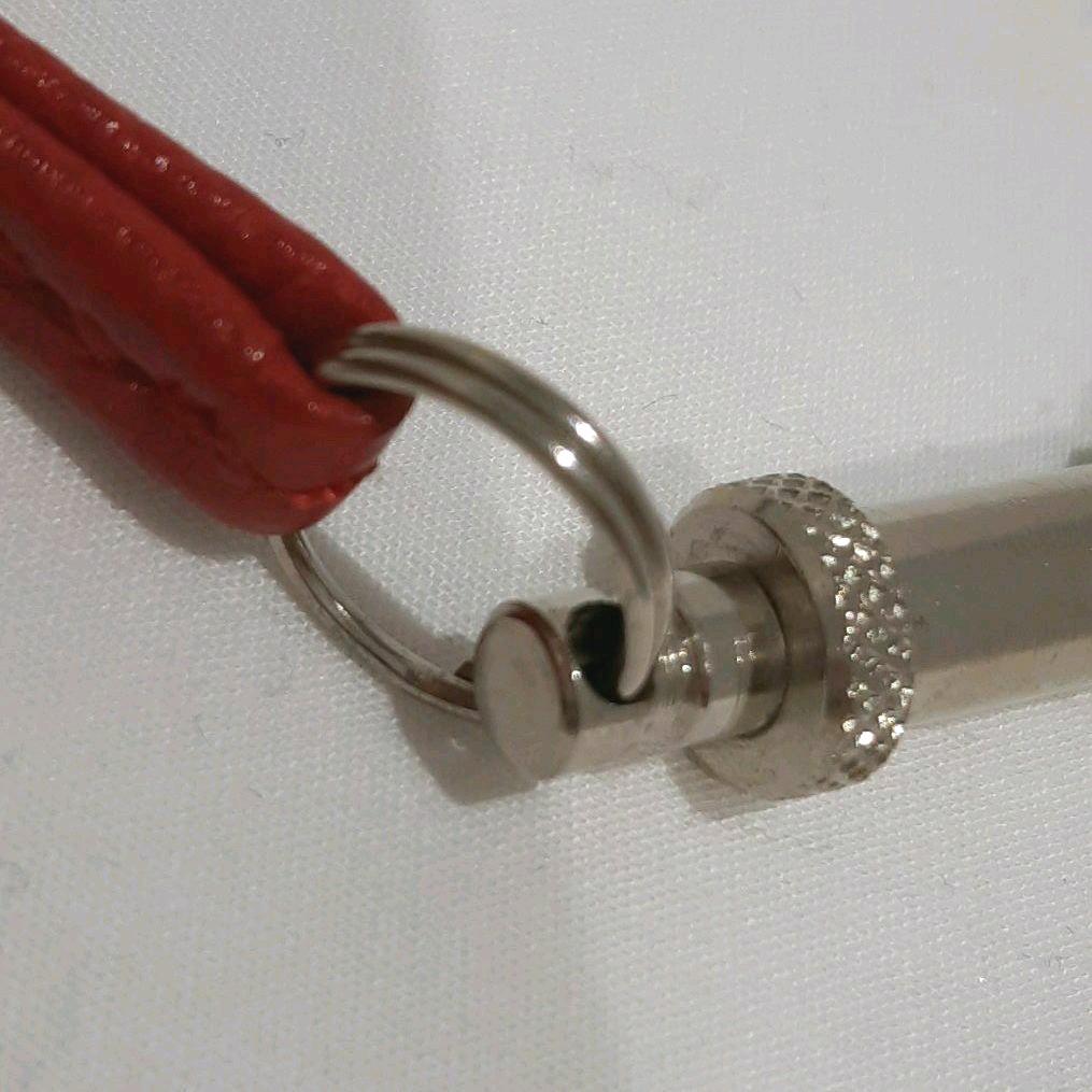 ストア HERMES エルメス シフレ 超音波ホイッスル 犬笛 ネックレス 赤