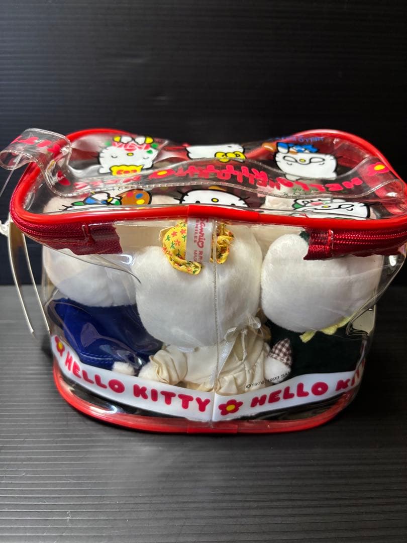 ハローキティ25周年 キティズファミリー　ぬいぐるみ　1999 レトロ　希少