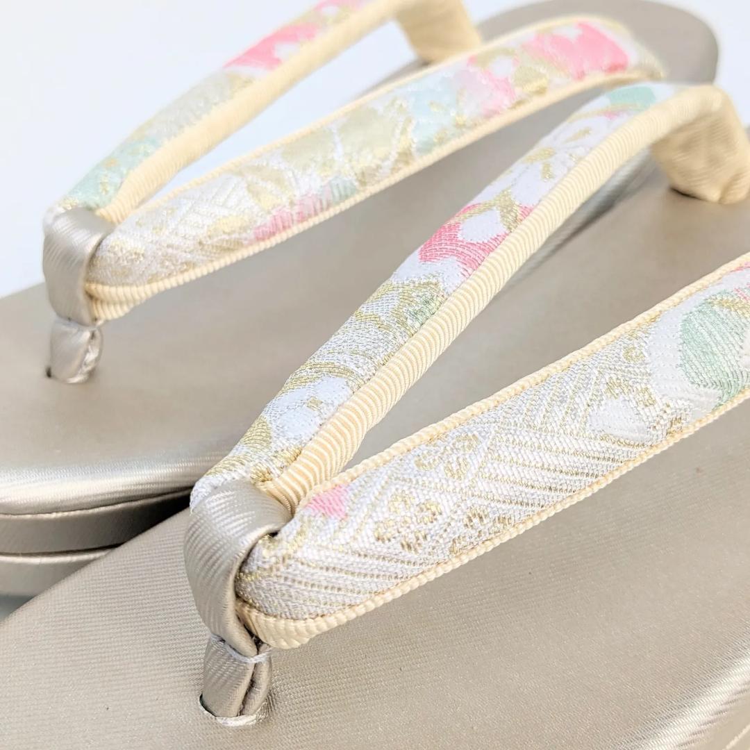 和装 草履バッグセット フォーマル 振袖 帯地 フリーサイズ u15