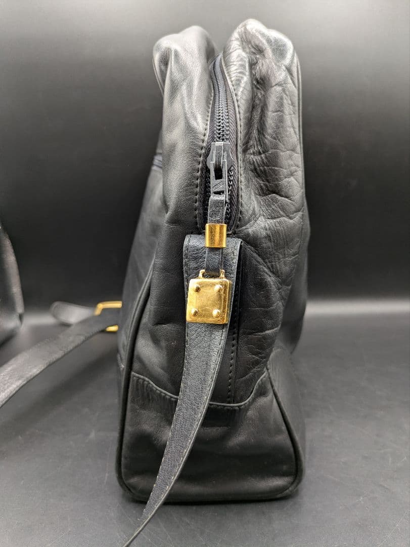 LOEWE アナグラム ショルダーバッグ ヴィンテージ オールレザー