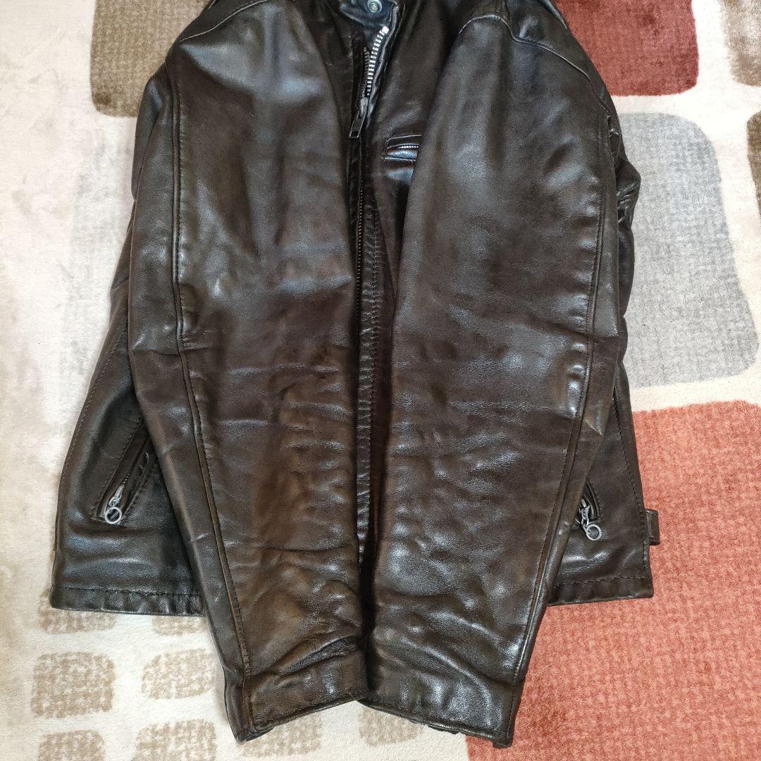 レアモデル 141 Schott シングルライダース 36 人気641の革違い