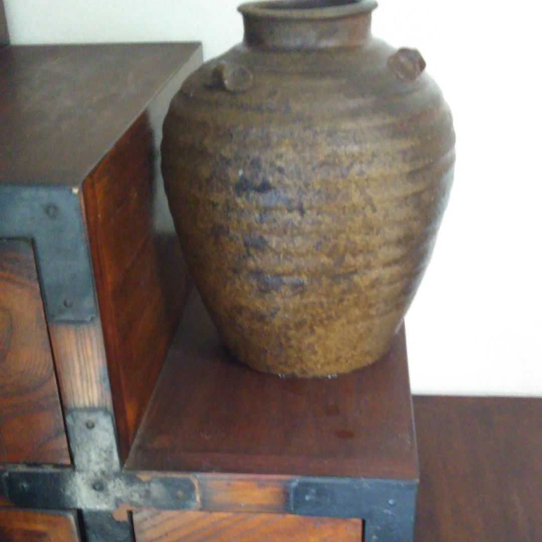 三耳付き壺備前焼