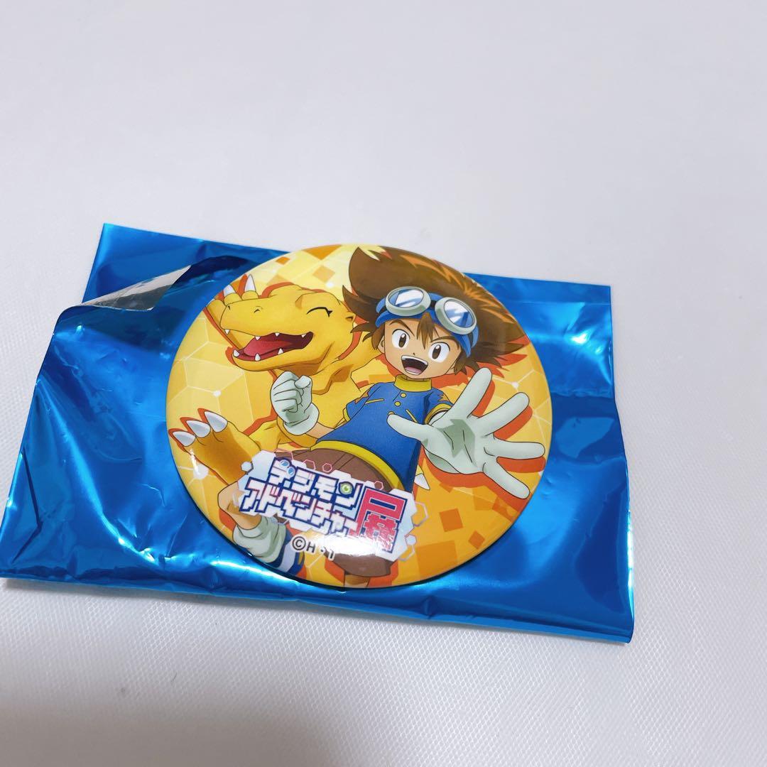 デジモン展 デジモンアドベンチャー展 アグモン 八神太一 缶バッジ