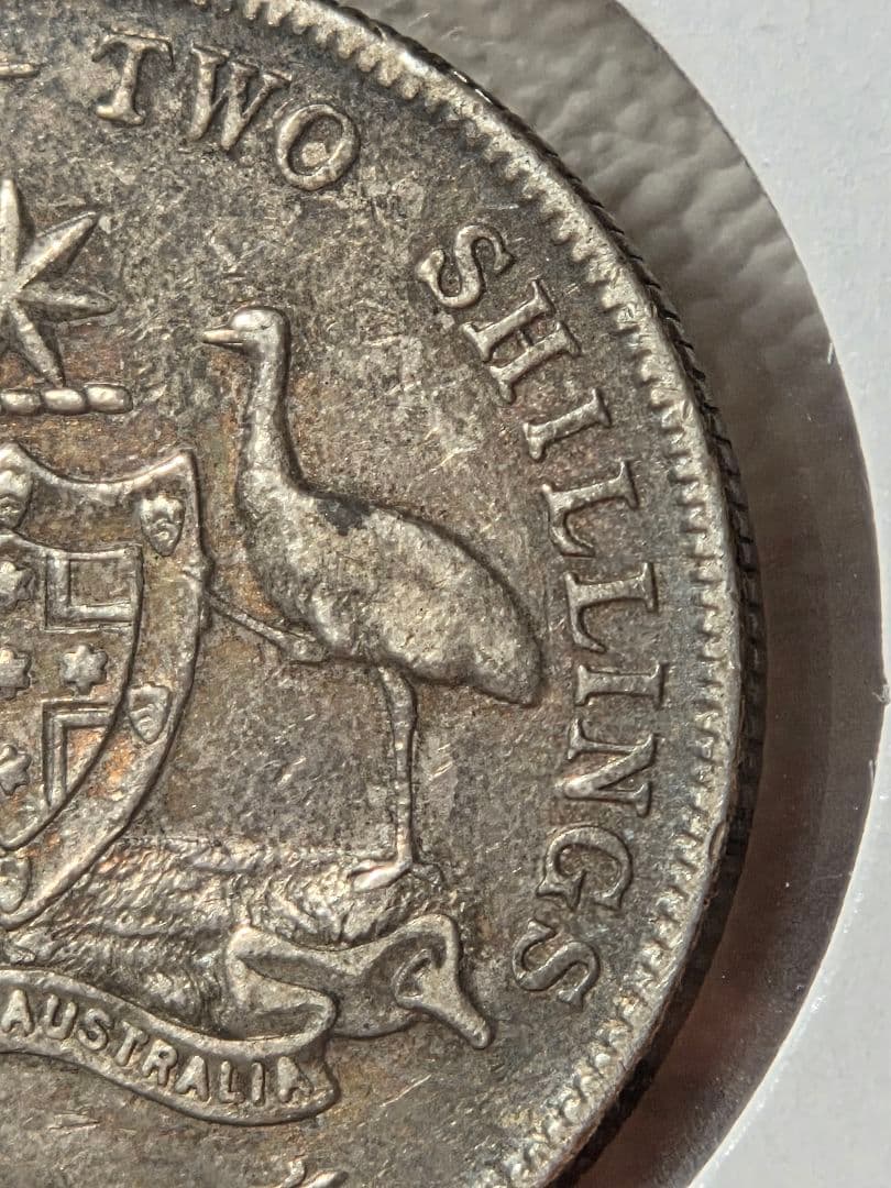 稀少年号)オーストラリア連邦 ジョージ5世 1フローリン銀貨 1919 M