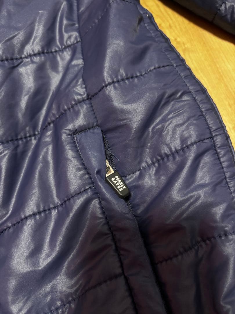 パーリーゲイツ 中綿 リバーシブル プルオーバー