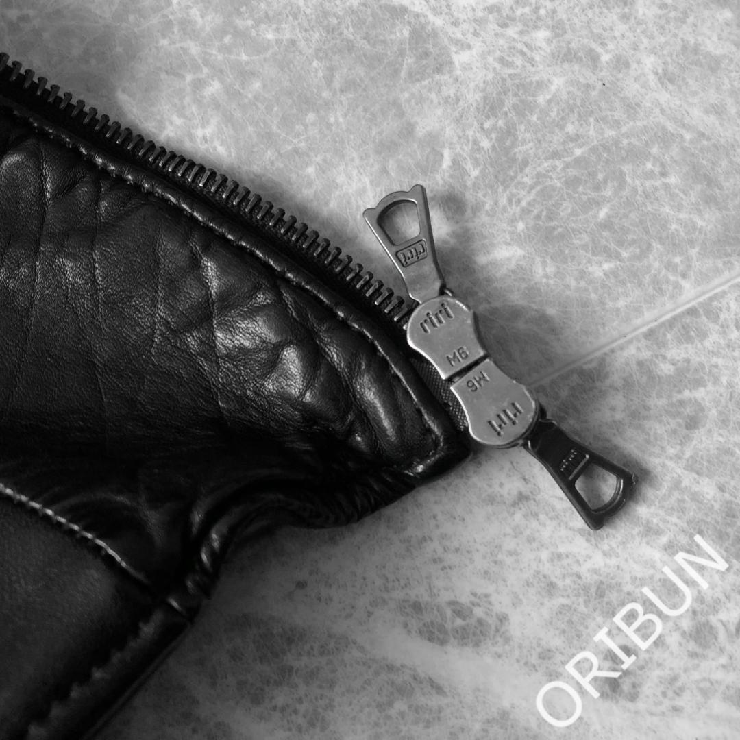 FAKTOR ホースレザーシングルライダース LEON 干場 BLACK