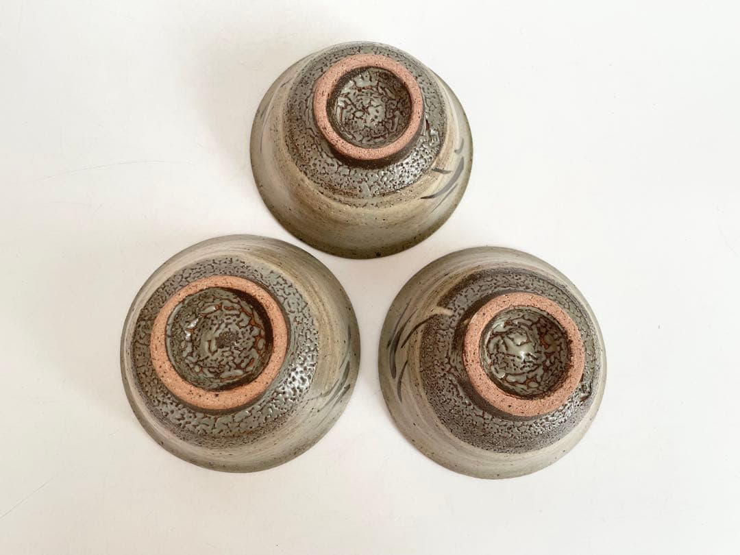 陶芸家 人間国宝 島岡達三 刷毛目 鉄絵 笹文 番茶器 器 小