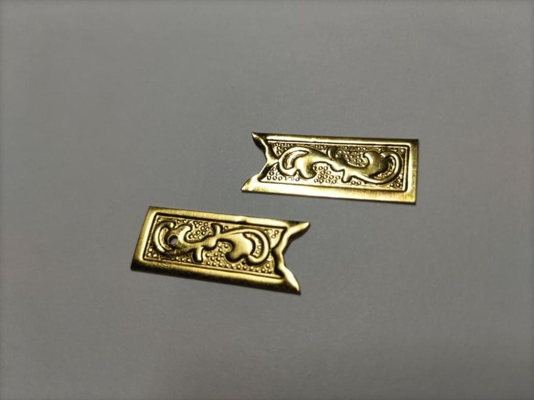 ★☆26ｍｍｘ 100枚【唐草真鍮金具】 神輿、山車、祭り、飾り真鍮金具