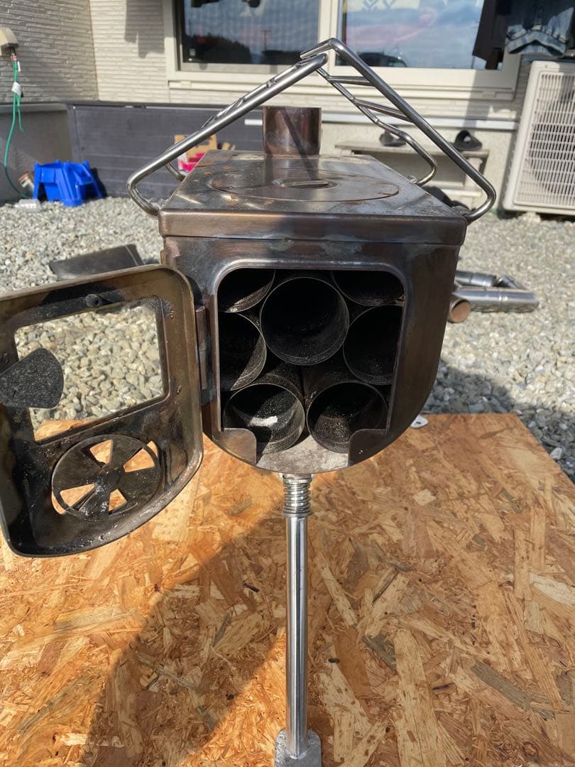 ステンレス3面ガラス薪ストーブ　スームルーム　テンマクwinnerwell風