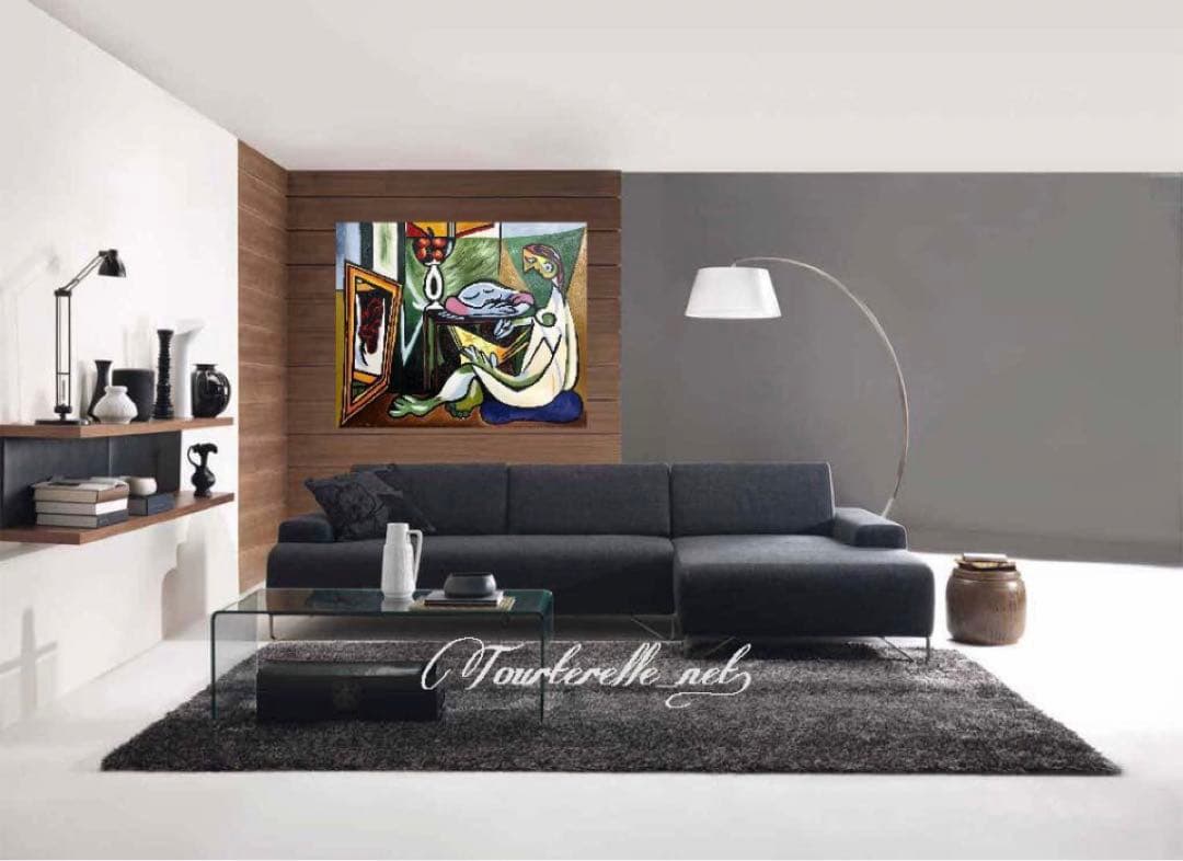 肉筆☆油絵☆F20号『LA muse』ピカソ/模写