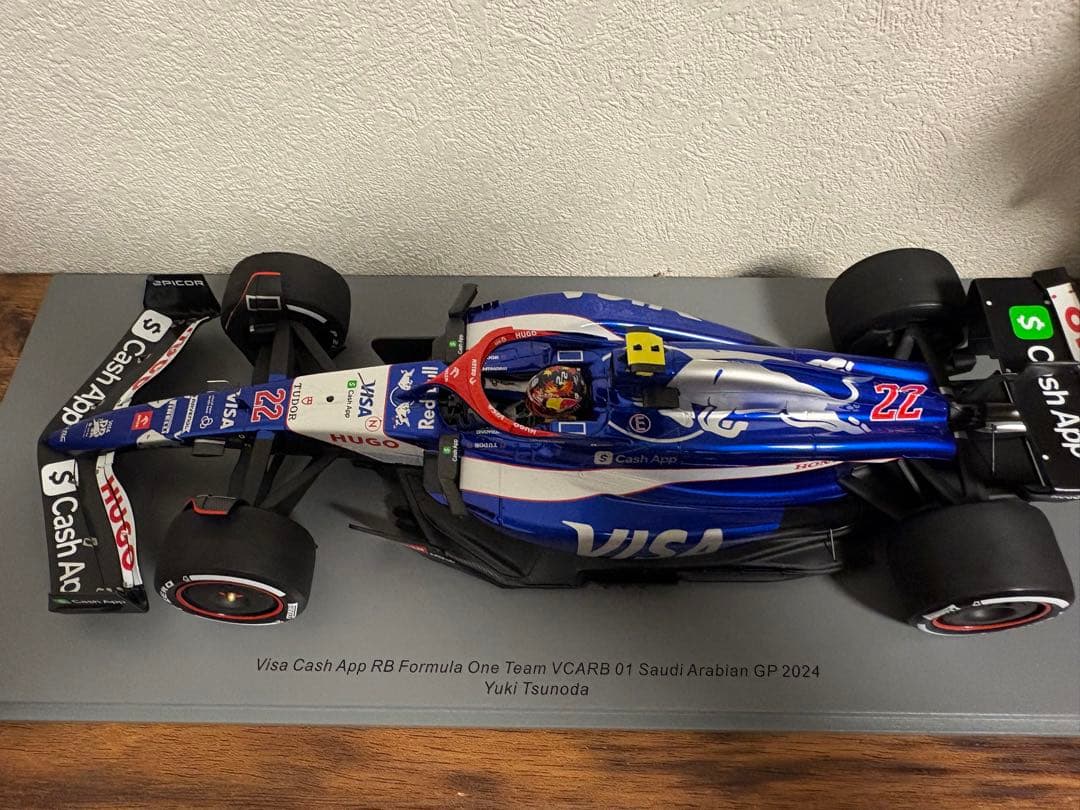 F1 ホンダ VCARB角田裕毅 2024年 サウジアラビアGP 1/18