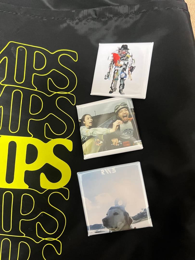 RADWIMPS 20th TOURグッズ あにゅー ナップサック 缶バッチ付き - メルカリ