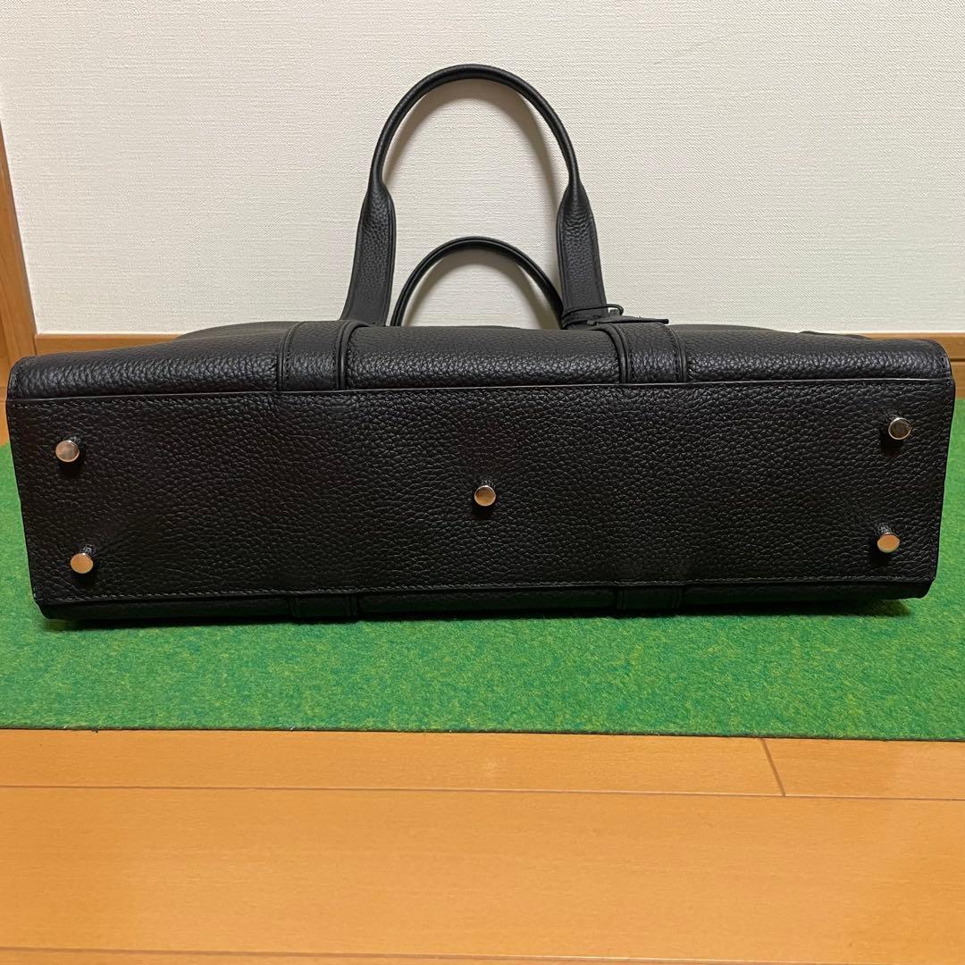 オールレザー ビジネスバッグ ブラック トート
