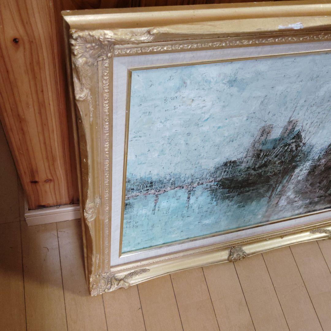 値下げ　ヨーロッパ　油絵　原画　街並み