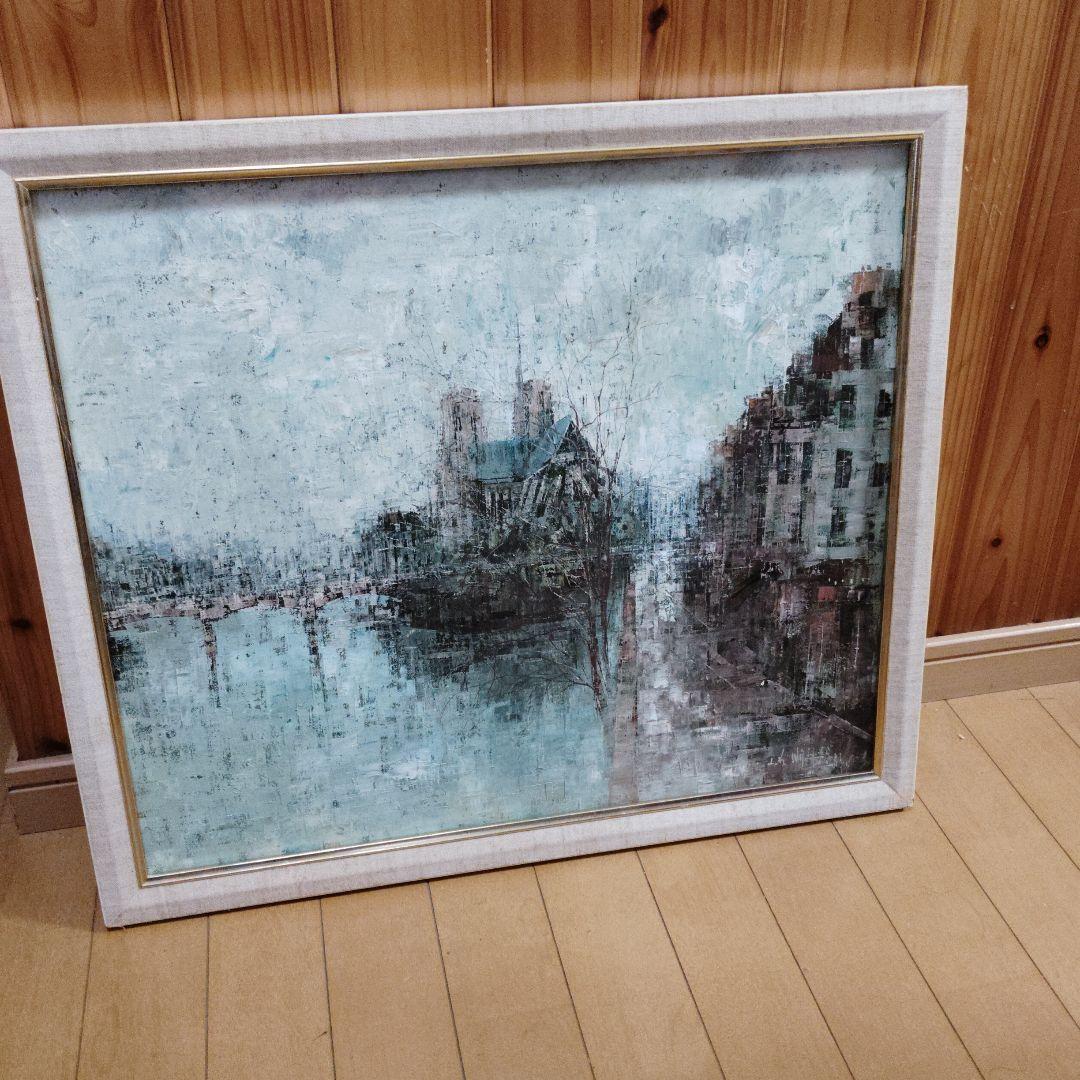 値下げ　ヨーロッパ　油絵　原画　街並み