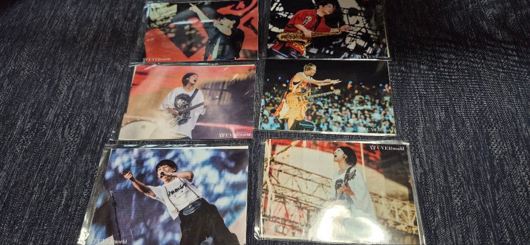 UVERworld グローブ 新品未使用+オンラインくじキーホルダー、写真