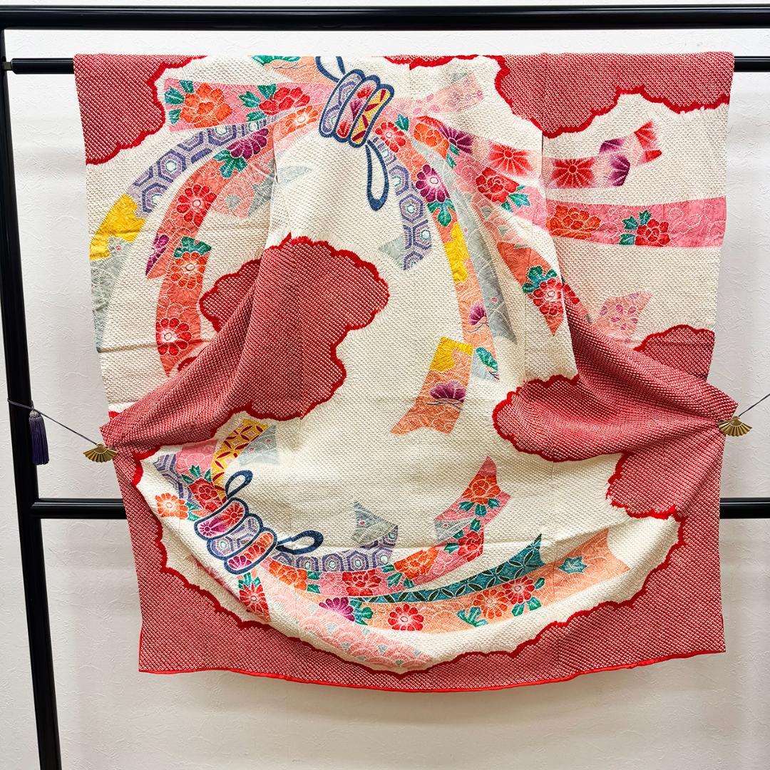 きものヱビス ■ 総絞り絵羽模様 七五三きもの 四つ身